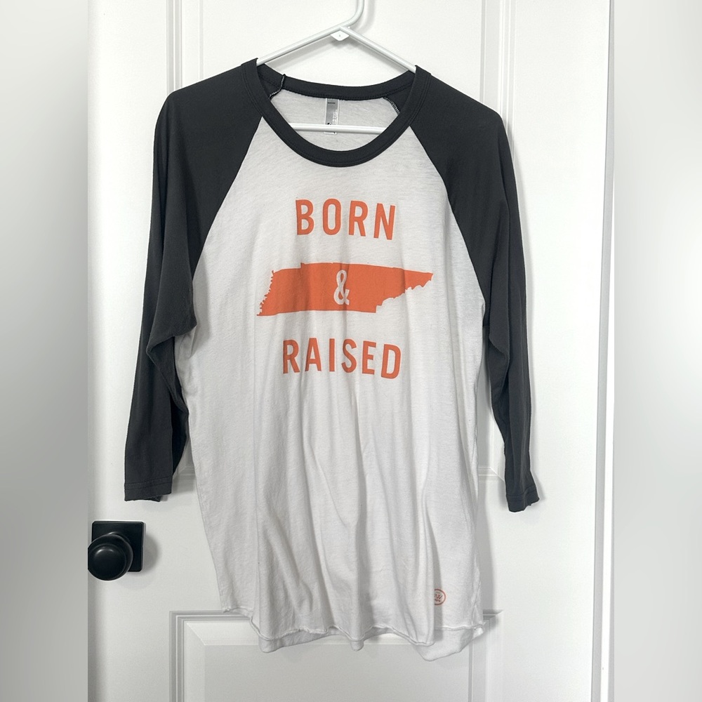 Quarter length sleeve Tennessee baseball shirt